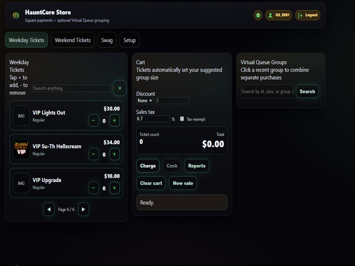 The Till POS screenshot